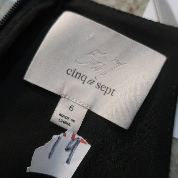 Womens Cinq a Sept Black Satin Striped & Button Details Maxi Dress 6 - Picture 12 of 12